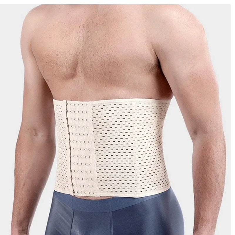 Cinta modeladora de cintura masculina, redutor de abdômen, cinta modeladora de alta compressão, cinta de treino
