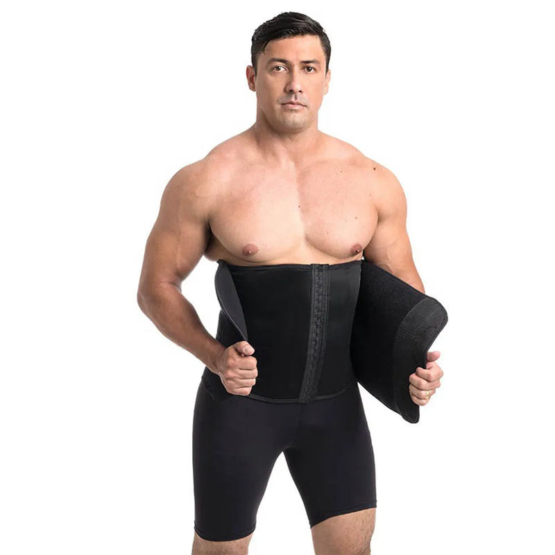 Cinta modeladora de cintura masculina, redutor de abdômen, cinta modeladora de alta compressão, cinta de treino